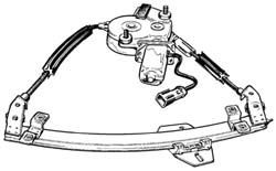 ELEVALUNAS L/V VW GOLF 87-* ELECT FRT DCH 3/5P