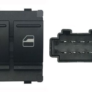 VW UP 2016-*COMANDO PUERTA FRT IZA(PRETO/BRANCO)(2 BOT)8PIN