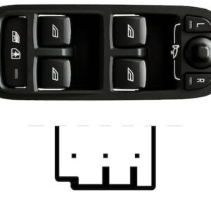VOLVO V40/S80/V70 2012.03-*COMANDO COMP PUERTA FRT IZA C/ESP ELECT REB(4 BOT)3PIN